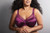 Goddess Keira Underwire Banded Bra in Plum FINAL SALE (50% Off)
