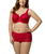 Elila Stretch Lace Cheeky Panty in Red
