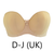 Curvy Kate Luxe Strapless Bra in Biscotti