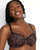 Curvy Couture Tulip Smooth T-Shirt Bra in Designer Leo