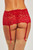 iCollection Rochelle Garter Belt in Red