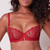 Red guipure lace unlined bra by Simone Perele Red guipure lace unlined bra by Simone Perele