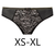 Luxurious black full coverage brief with embroidery by Empreinte