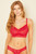 Cosabella Never Say Never Curvy Hook & Eye Bralette in Mystic Red