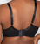 Curvy Couture Sheer Mesh Full Coverage Unlined Underwire Bra in Black