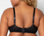 Curvy Couture Sheer Mesh Plunge T-Shirt Bra in Black