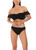 Marseille Underwire Bardot Bikini Top in Black Marseille Underwire Bardot Bikini Top in Black