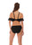 Marseille Underwire Bardot Bikini Top in Black Marseille Underwire Bardot Bikini Top in Black