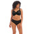 Morgan Stretch Lace Banded Underwire Bra in Black