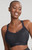 Non-Wired Sports Bra in Black with Purple