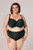 Ewa Michalak Emerald Unpadded Bra in Teal/Brown