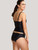 Panache Samara Balconnet Tankini Swim Top in Black/White FINAL SALE (40% Off)