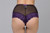 Ewa Michalak Iris High Waist Panty Black/Purple