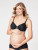 Waffles Moulded Maternity & Nursing Bra in Black
