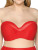 Curvy Kate Sheer Class Bandeau Bikini Swim Top in Red FINAL SALE (60% Off)