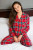 Pour Moi Cosy Check Pyjama Set in Red/Navy/Green