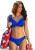 Pour Moi Splash Frill Brief Swim Bottom in Ultramarine FINAL SALE NORMALLY $39.99