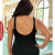 Penbrooke Krinkle Acai Chlorine Resistant One Piece Swimsuit in Black FINAL SALE (50% Off)