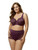 Elila Stretch Lace Full Coverage Underwire Bra in Plum