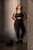 Non-Wired Sports Bra in Black/Latte Non-Wired Sports Bra in Black/Latte