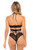 Oh La La Cheri Charlena Lace Wrap Set in Black