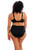 Elomi Plain Sailing Adjustable Bikini Swim Brief in Black