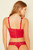 Cosabella Never Say Never Curvy Plungie Longline Bralette in Mystic Red