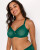 Curvy Couture Sheer Mesh Full Coverage Unlined Underwire Bra in Aventurine