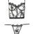 Embroidered G-String in Black Butterflies Embroidered G-String in Black Butterflies