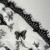 Kilo Brava Embroidered G-String in Black Butterflies