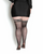 Kix'ies Lois Sheer Seamed Thigh Highs in Black