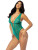 Taylor Lace Teddy in Ultramarine Green Taylor Lace Teddy in Ultramarine Green