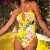 Jardin Délice Halter Swimsuit in Soleil Délice *FINAL SALE (25% Off)*