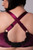 Emi Full Cup Strappy Bra in Purple Velvet