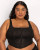 No-Show Lace Bustier Bra Top in Black No-Show Lace Bustier Bra Top in Black