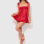 Brigeta Satin Open Cup Babydoll & G-String Set Brigeta Satin Open Cup Babydoll & G-String Set