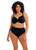 Plain Sailing Adjustable Bikini Swim Brief in Black Plain Sailing Adjustable Bikini Swim Brief in Black