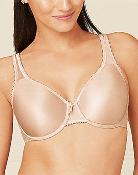 Basic Beauty Full Figure Seamless Underwire Bra in Natural Nude