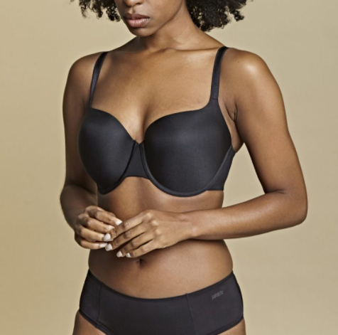 Porcelain Elan Molded T-Shirt Bra in Black