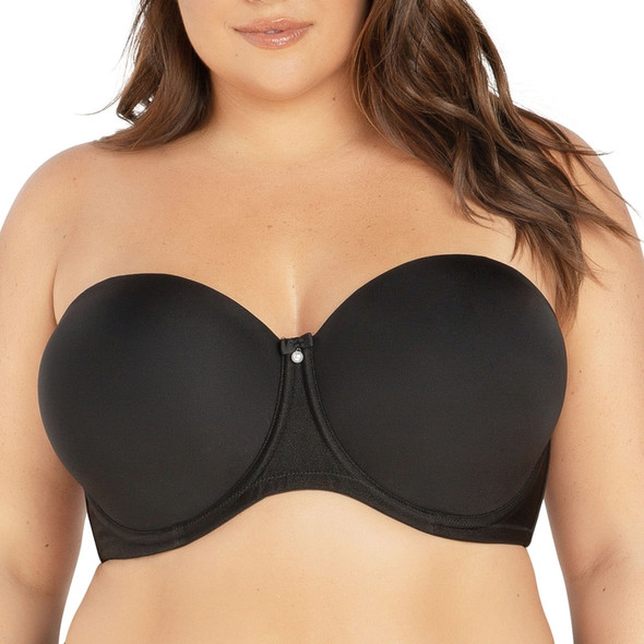 Elise Full Busted Strapless Bra in Black