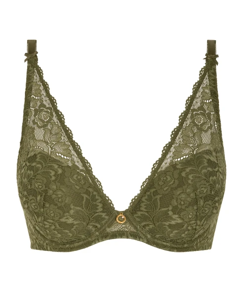 Scarf Push up bra in Moss 2KN81