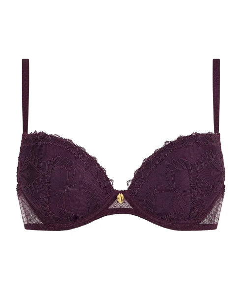 Mystery of Love Moulded Push Up Bra in Plum 6AN08