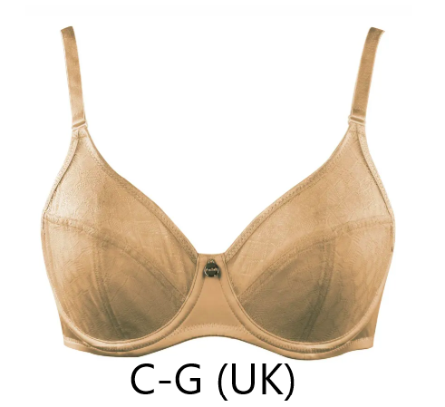 Enora Minimizer Full Bust Supportive Bra in Euro Nude