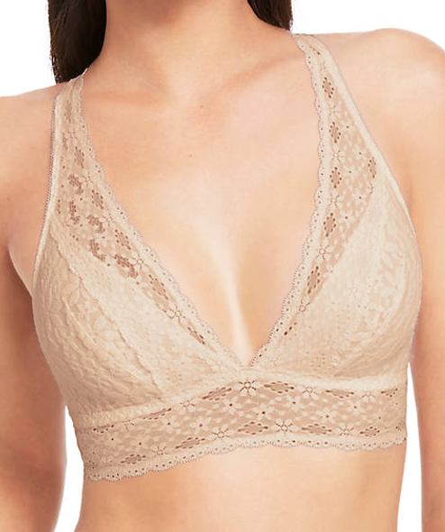 Halo Lace Wirefree Bra in Sand