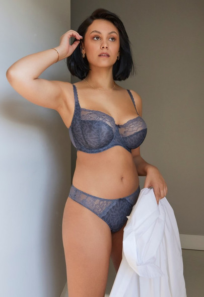 Jasmine Balconnet Bra in Grey Animal FINAL SALE (50% Off)