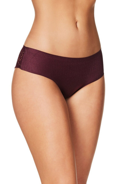 Tegan Lace Back Hipster in Burgundy