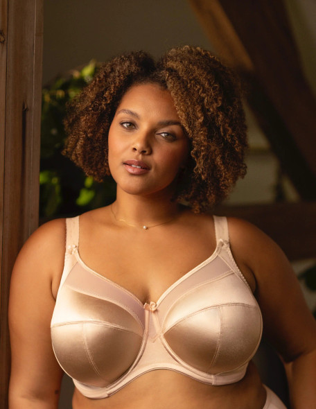 Keira Underwire Banded Bra in Nude