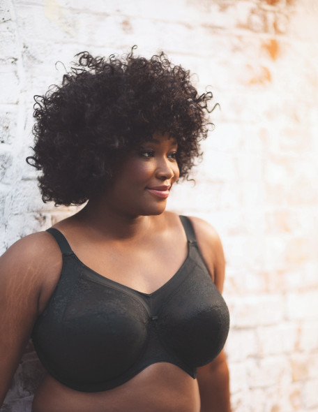 Verity Underwire Full Cup Bra in Black