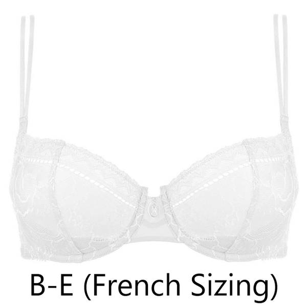 Intense Demi Cup Bra in Ivory FINAL SALE NORMALLY $65 Intense Demi Cup Bra in Ivory FINAL SALE NORMALLY $65