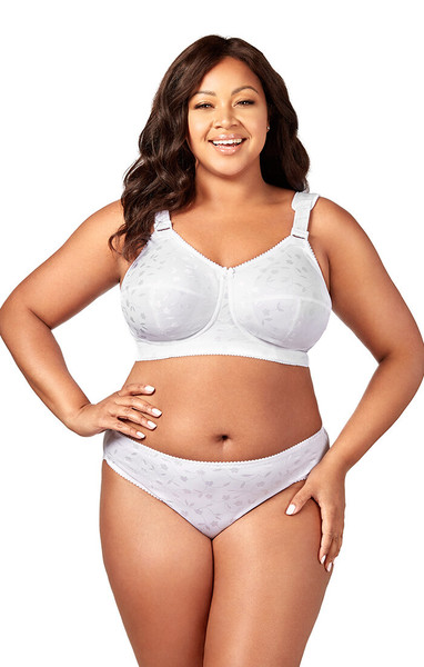 Jacquard Softcup Bra in White Jacquard Softcup Bra in White